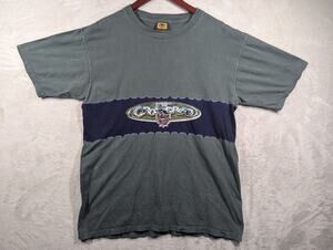 Vintage 1995 Beware CROSS BREED by Giant Merchandising Shirt Size MEDIUM *Grunge